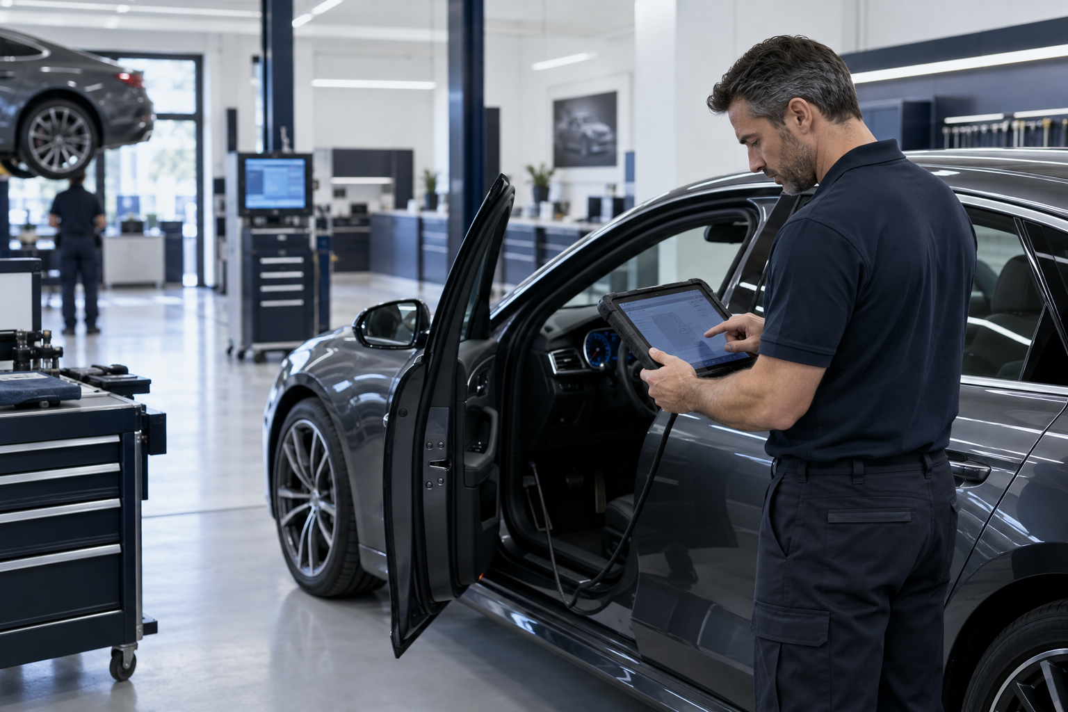 OGZXAN servisinde profesyonel elektronik arıza tespit ekipmanı için değiştirilebilir servis görseli
